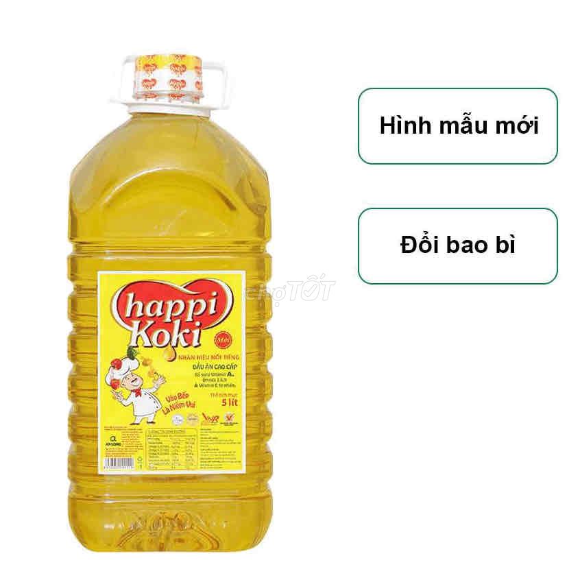 dầu ăn happy koki 5l