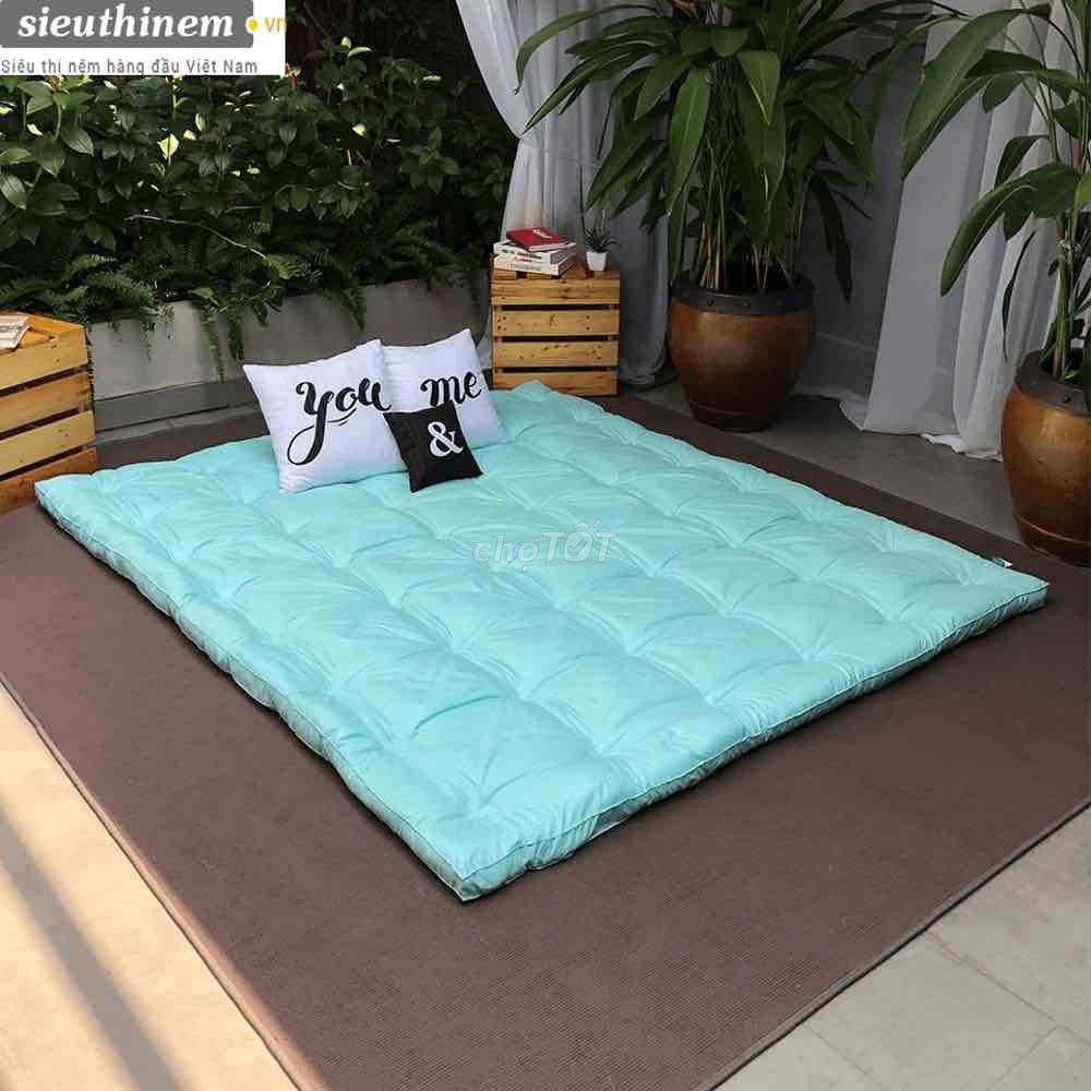 Tấm trải nệm Edena Topper Deluxe Xanh ngọc. Mua bán Giường, chăn ga gối nệm tại Quận 3 Tp Hồ Chí Minh được đăng bởi VƯỜN NHÀ MOBELL hình 1