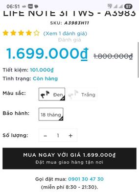 Bán tai nghe true wireless Soundcore lifenote 3. Mua bán Tivi, Âm thanh tại Quận Đống Đa Hà Nội được đăng bởi Lê Tiến Đạt