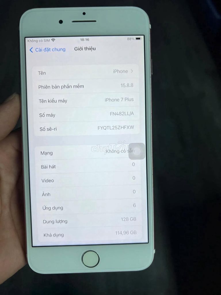 Apple iPhone 7 Plus 128GB Like New. Mua bán Điện thoại tại Quận 10 Tp Hồ Chí Minh được đăng bởi Hội Đồ Điện Tử hình 1