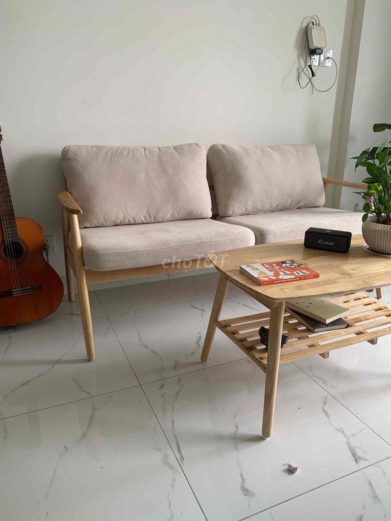 Bộ Bàn Ghế Sofa 2 Chỗ Ngồi Màu Be. Mua bán Bàn ghế tại Thành phố Thủ Đức Tp Hồ Chí Minh được đăng bởi Trung hình 1