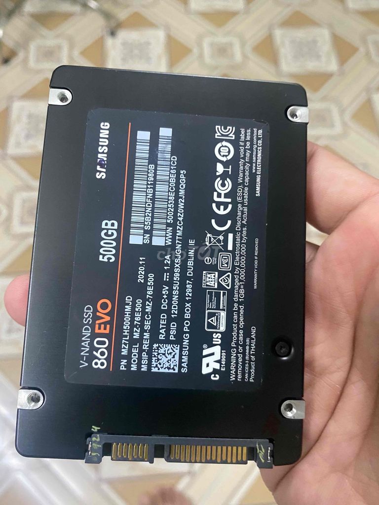 SSD 500G Samsung Evo 860 ship usa sẵn Win 10