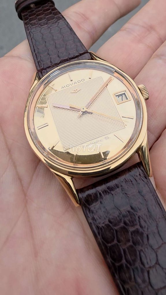 Đồng hồ Movado Kingmatic Vàng 18k Nam 34.5mm