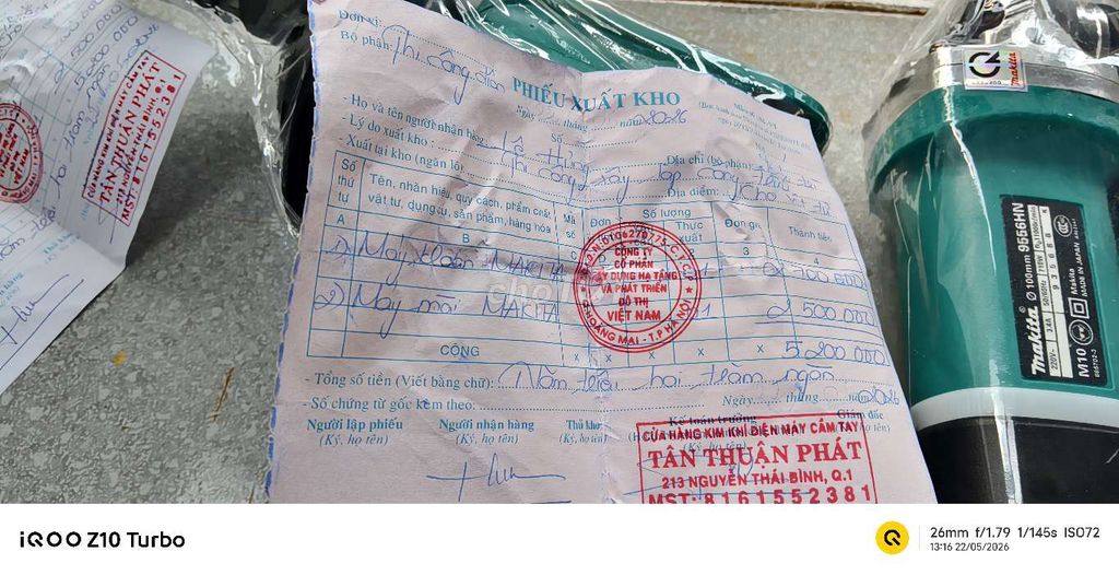 Máy khoan Makita Xanh ngọc. Mua bán Đồ chuyên dụng, Giống nuôi trồng tại Thị xã Phước Long Bình Phước được đăng bởi Phát Trương hình 1
