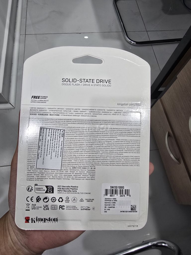 Ổ SSD 1TB Kingston. Mua bán Linh kiện (RAM, Card...) tại Thành phố Thủ Đức Tp Hồ Chí Minh được đăng bởi Trường Giang hình 1