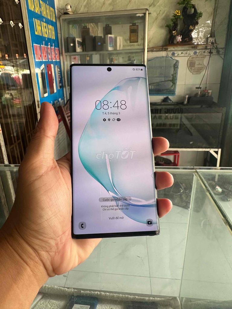 galaxy note 10plus 5G hàn 1 sim màn zin sáng chuân