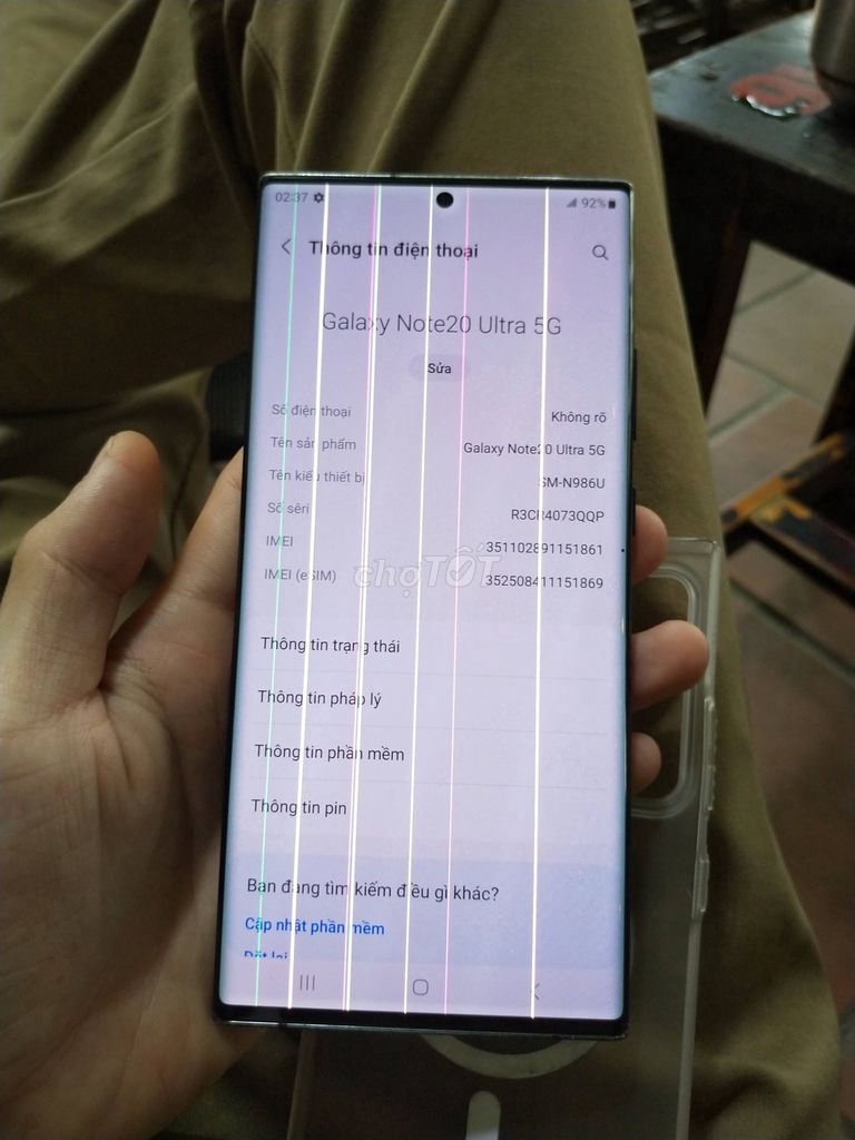 Samsung Galaxy Note20 Ultra 5G 128GB Đen. Mua bán Điện thoại tại Quận 12 Tp Hồ Chí Minh được đăng bởi Hội Đồ Điện Tử hình 1