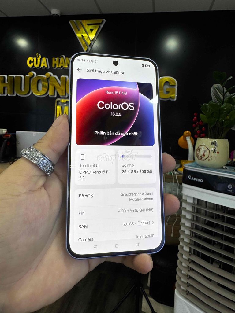 Oppo Reno 15F 5G 12G/256G 98%. Mua bán Điện thoại tại Thành phố Bến Tre Bến Tre được đăng bởi HươngGiangmobile hình 1