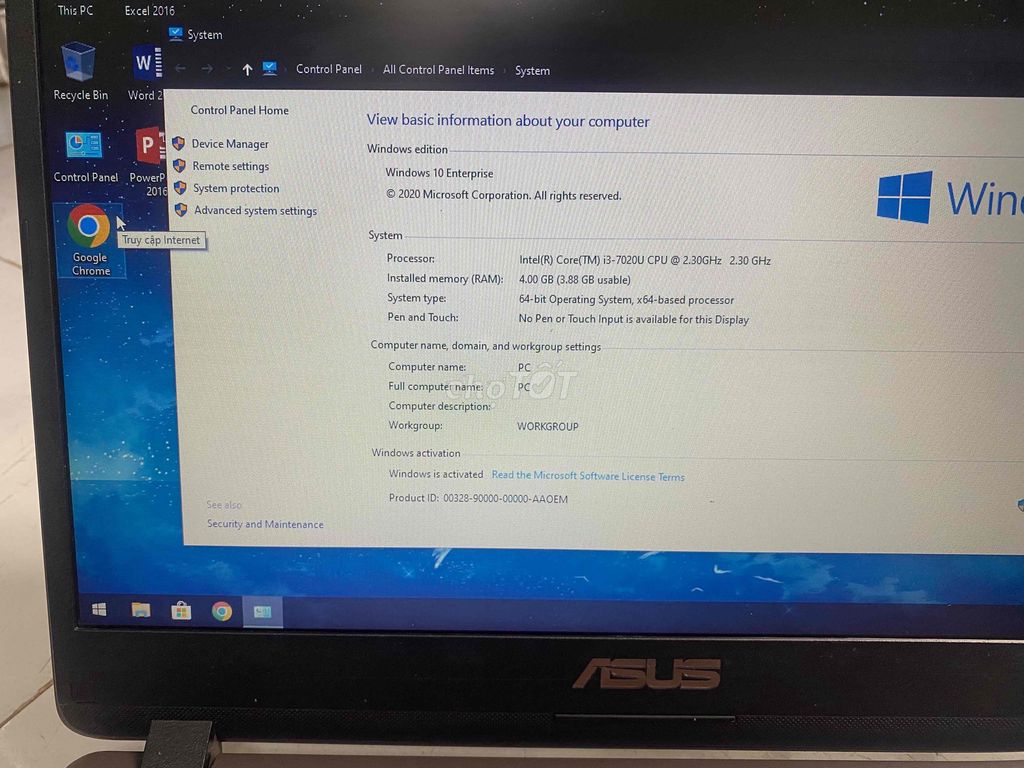 Asus X407U i3 thế hệ 7 4GB/320GB Vàng. Mua bán Laptop tại Quận 7 Tp Hồ Chí Minh được đăng bởi cường hình 1