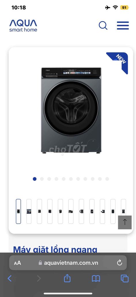 Máy giặt AQUA AI 10kg Inverter. Mua bán Máy giặt tại Quận 1 Tp Hồ Chí Minh được đăng bởi Nguyễn hình 1