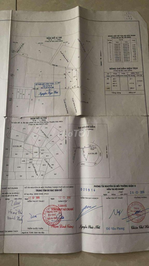 đất sổ hồng 888,03 m2(358,30m2 thổ cư) đường vườn lài quận 12 TP HCM