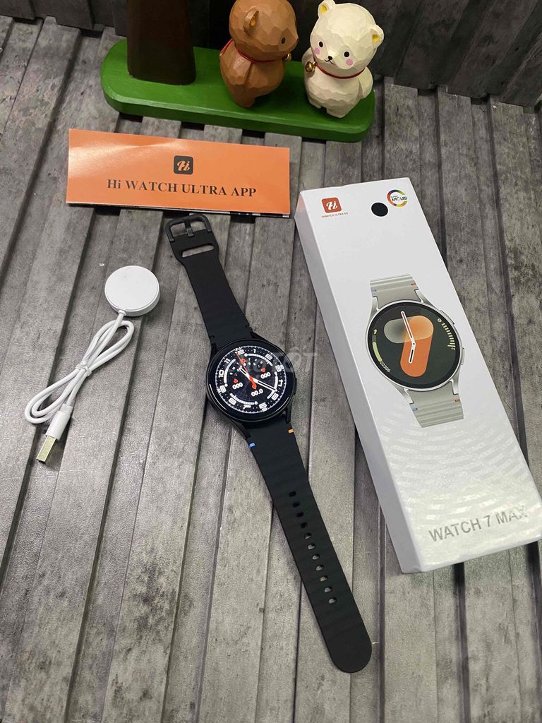 Đồng hồ thông minh Watch 7 Max Đen. Mua bán Thiết bị đeo thông minh tại Huyện Nhà Bè Tp Hồ Chí Minh được đăng bởi Trân hình 1