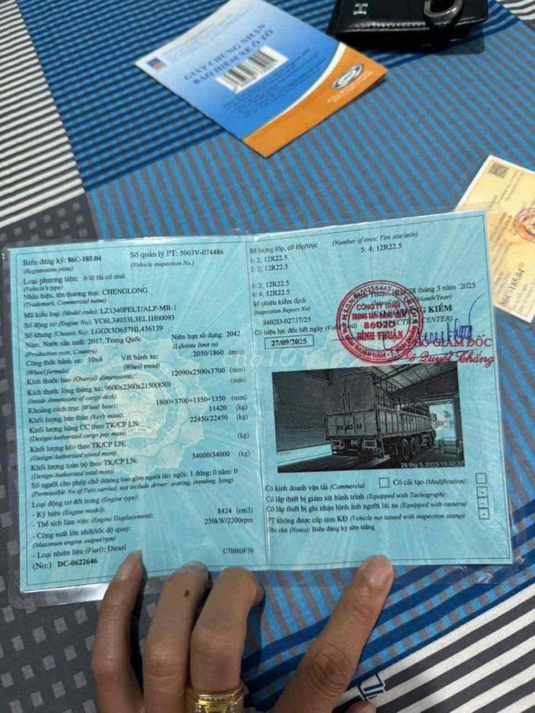 gia đinh cần bán xe Chenglong 5 chân 2017 zin hết. Mua bán Xe tải, xe ben tại Thành phố Vĩnh Long Vĩnh Long được đăng bởi trần dũng  hình 3
