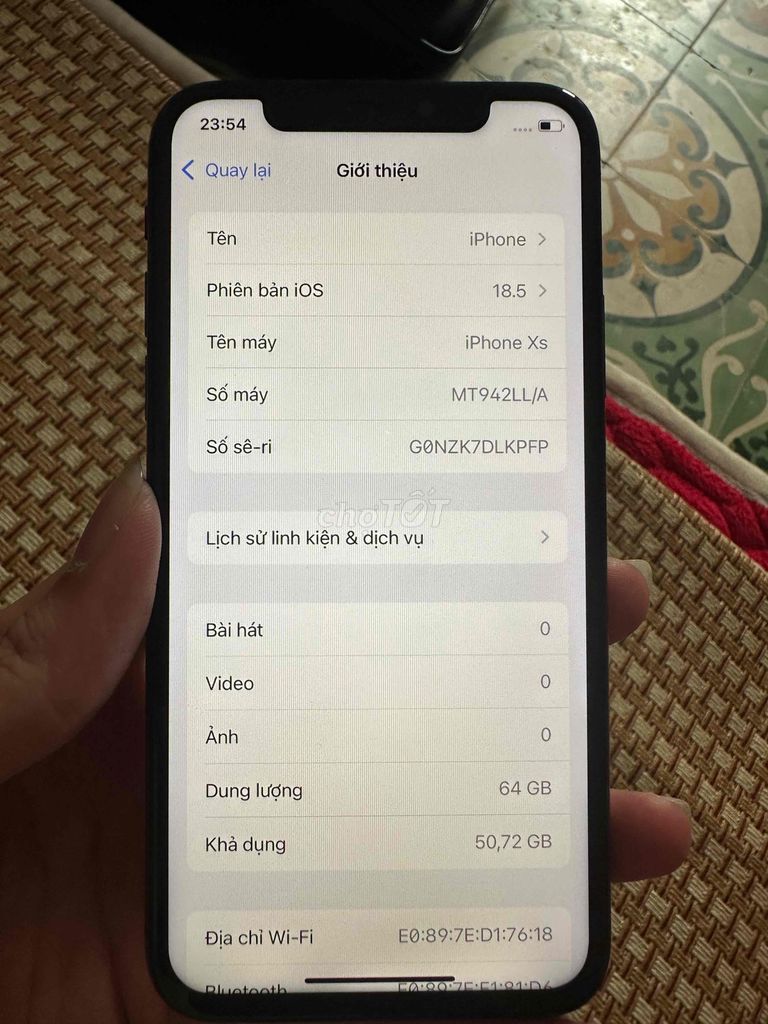 Apple iPhone XS 64GB Đen. Mua bán Điện thoại tại Quận Bắc Từ Liêm Hà Nội được đăng bởi Cao Xuân Hướng hình 1
