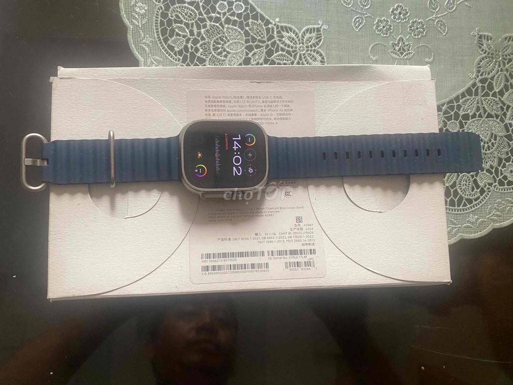 Apple whatch ultra2 10/2024 pin 100%