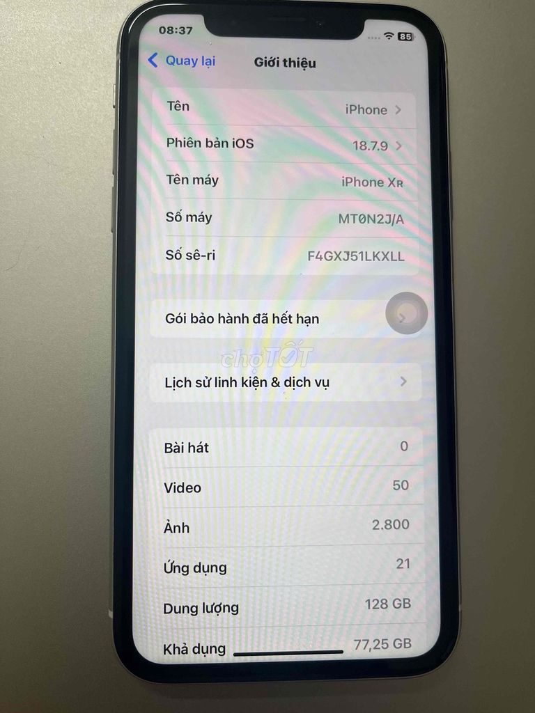 Apple iPhone XR 128GB Trắng. Mua bán Điện thoại tại Quận Cầu Giấy Hà Nội được đăng bởi Hiếu hình 1