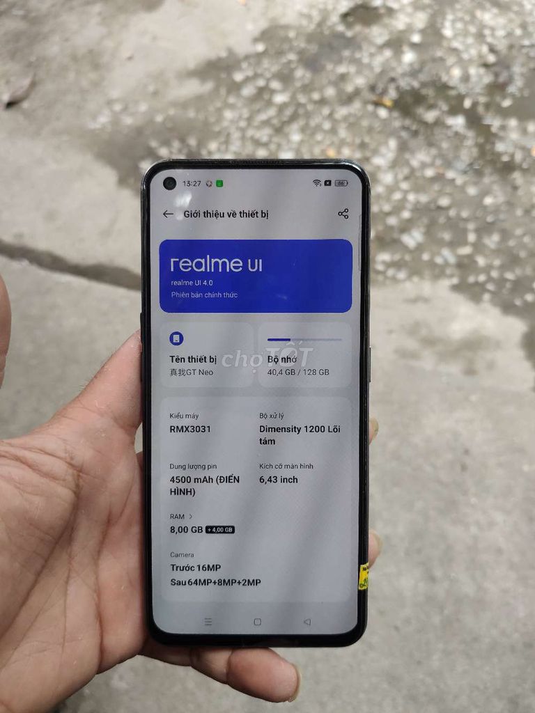 Realme GT Neo 128GB Bạc Dymensity 1200. Mua bán Điện thoại tại Quận Hoàng Mai Hà Nội được đăng bởi Nguyễn Xuân Đại hình 1