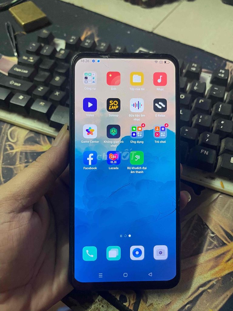 Oppo F11 Pro 64GB Xanh Lỗi cam trước. Mua bán Điện thoại tại Huyện Châu Thành Kiên Giang được đăng bởi DD Computer TH hình 1