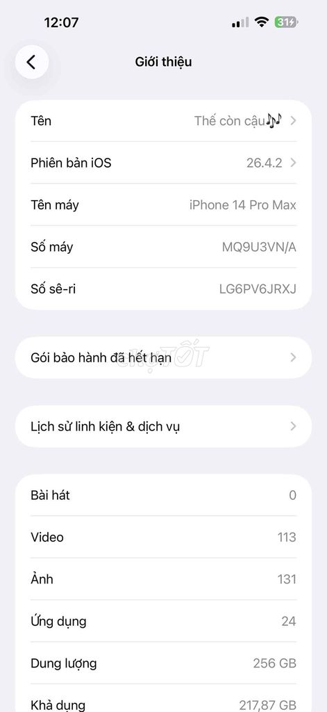 iPhone 14 Pro Max 256GB Đen. Mua bán Điện thoại tại Quận Nam Từ Liêm Hà Nội được đăng bởi Cương hình 1