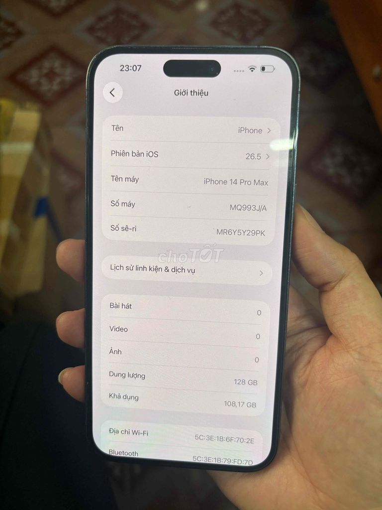 iPhone 14 Pro Max bản có khay sim, nguyên zin. Mua bán Điện thoại tại Quận Nam Từ Liêm Hà Nội được đăng bởi Dũng  Nguyen hình 1