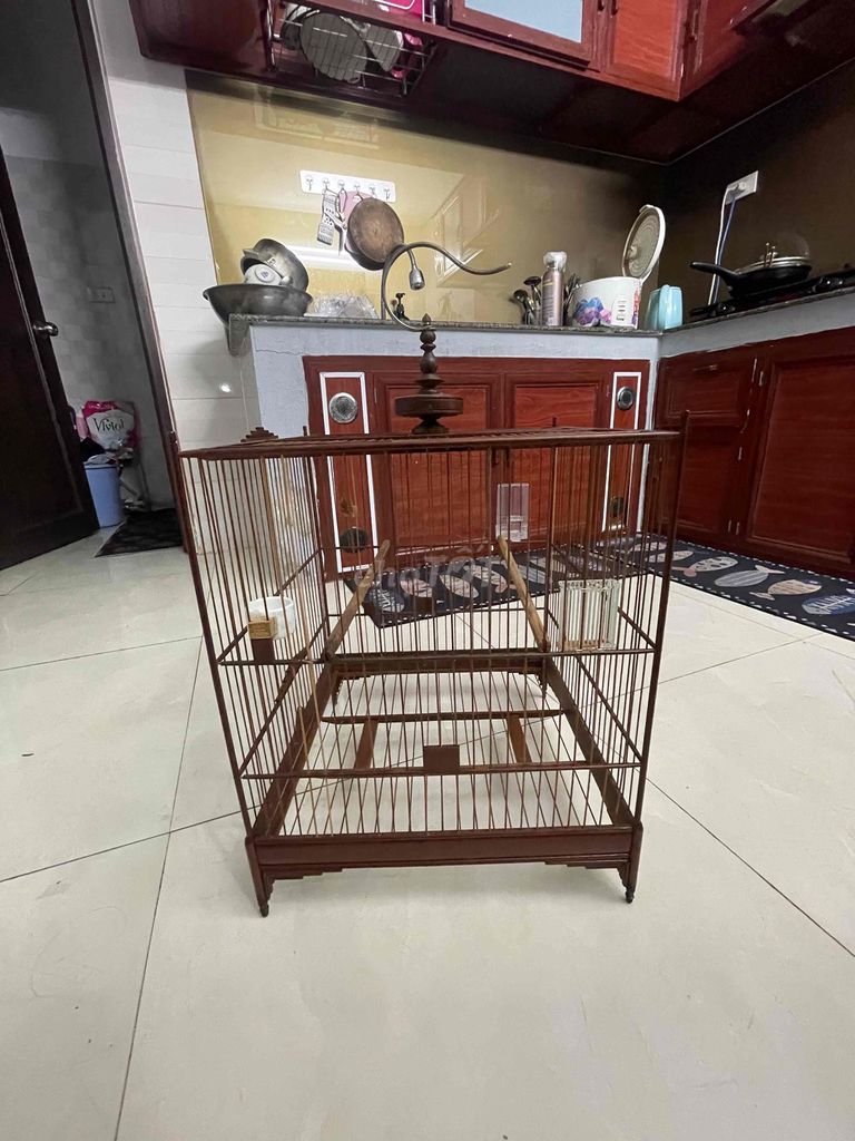 Lồng chim Gỗ Nâu Cổ điển Trang trí. Mua bán Phụ kiện, Thức ăn, Dịch vụ tại Quận Liên Chiểu Đà Nẵng được đăng bởi Khánh Nam hình 1
