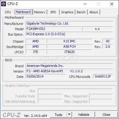 THÙNG A58 CPU A8 ~ I5 3470,8G ,SSD 120G HDD 500G.