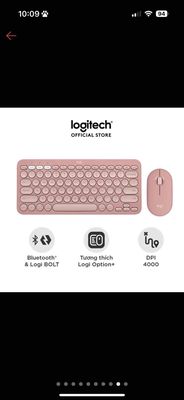 Logitech Pebble 2 - Bàn phím Bluetooth Logitech K3