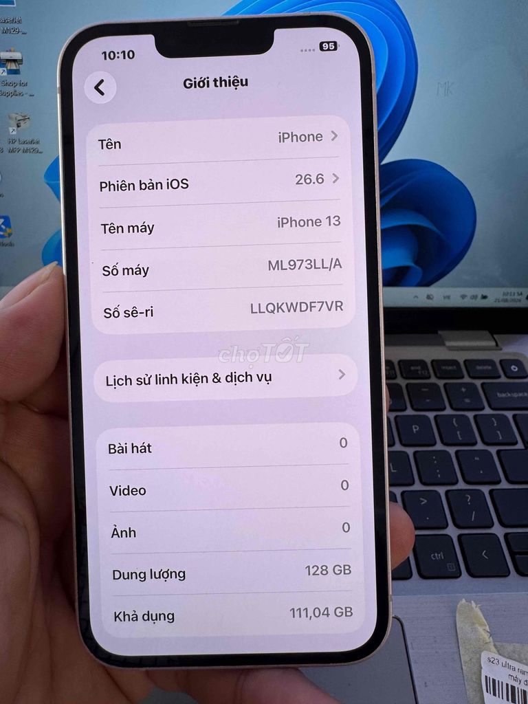 Apple iPhone 13 128GB Hồng 99%. Mua bán Điện thoại tại Quận 6 Tp Hồ Chí Minh được đăng bởi QUỐC THIÊN BÁN GÓP 0 ĐỒNG  hình 1