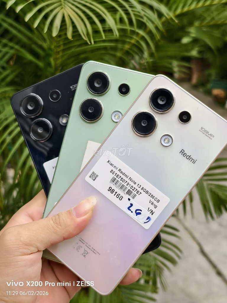 Xiaom Note 13 8/256g zinn đẹp full. Mua bán Điện thoại tại Quận Tân Bình Tp Hồ Chí Minh được đăng bởi Táo Bán Lổ hình 1