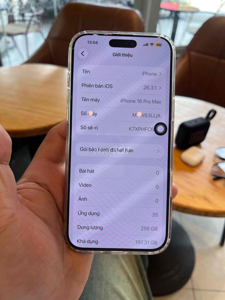 Apple iPhone 16 Pro Max 256GB Xám. Mua bán Điện thoại tại Thành phố Thuận An Bình Dương được đăng bởi Điện Thoại Cũ Giá Rẻ Bình Dương hình 1