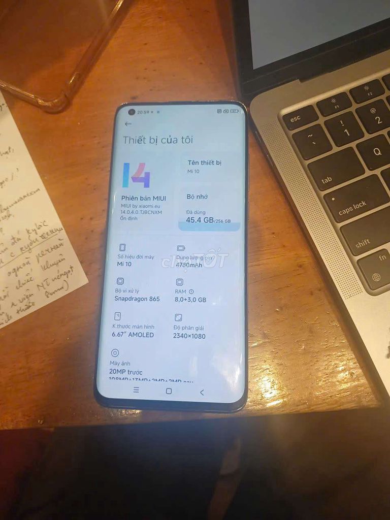 Xiaomi Mi 10 256gb. Mua bán Điện thoại tại Quận Hai Bà Trưng Hà Nội được đăng bởi thuy anh hình 1