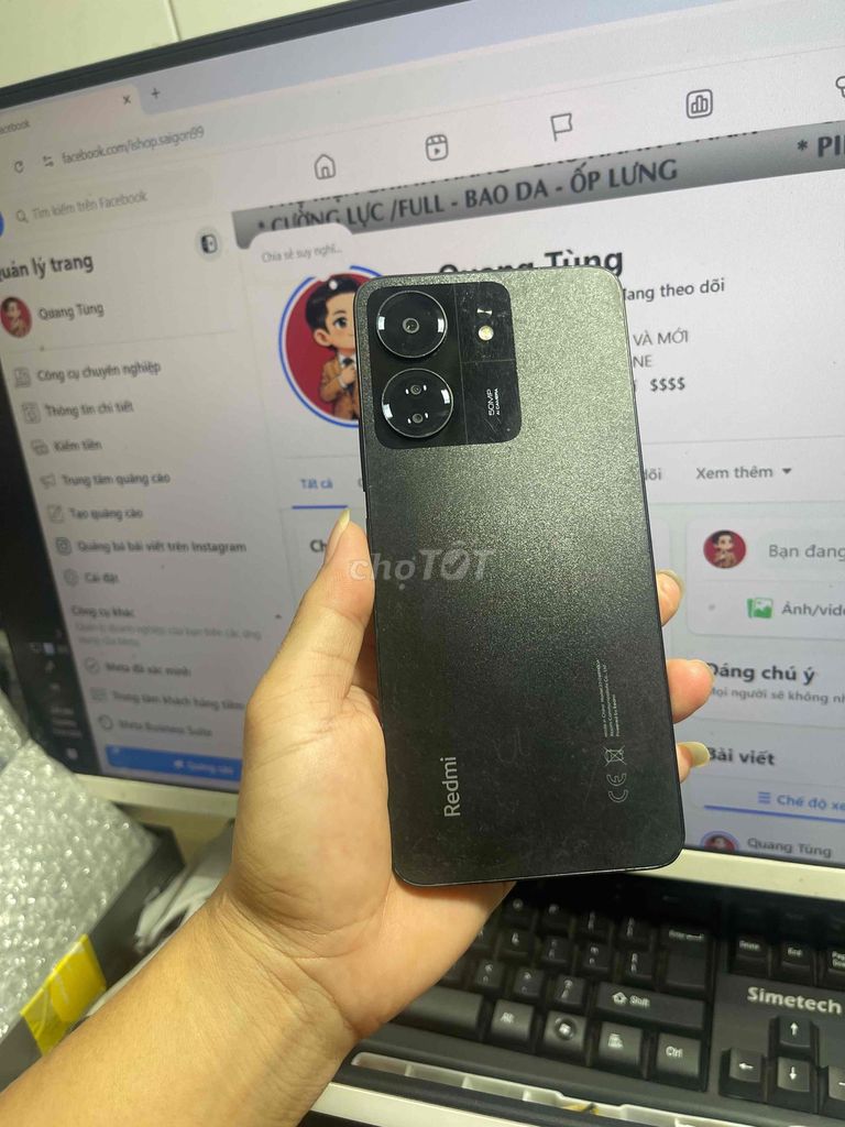Xiaomi Redmi 13C  Ran 6+2/128Gb ZIN FULL. Mua bán Điện thoại tại Quận Gò Vấp Tp Hồ Chí Minh được đăng bởi Anh Tùng hình 1