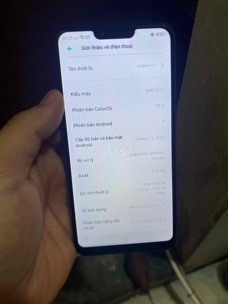 Realme C1 16GB Xanh. Mua bán Điện thoại tại Huyện Văn Lâm Hưng Yên được đăng bởi Sơn hình 1