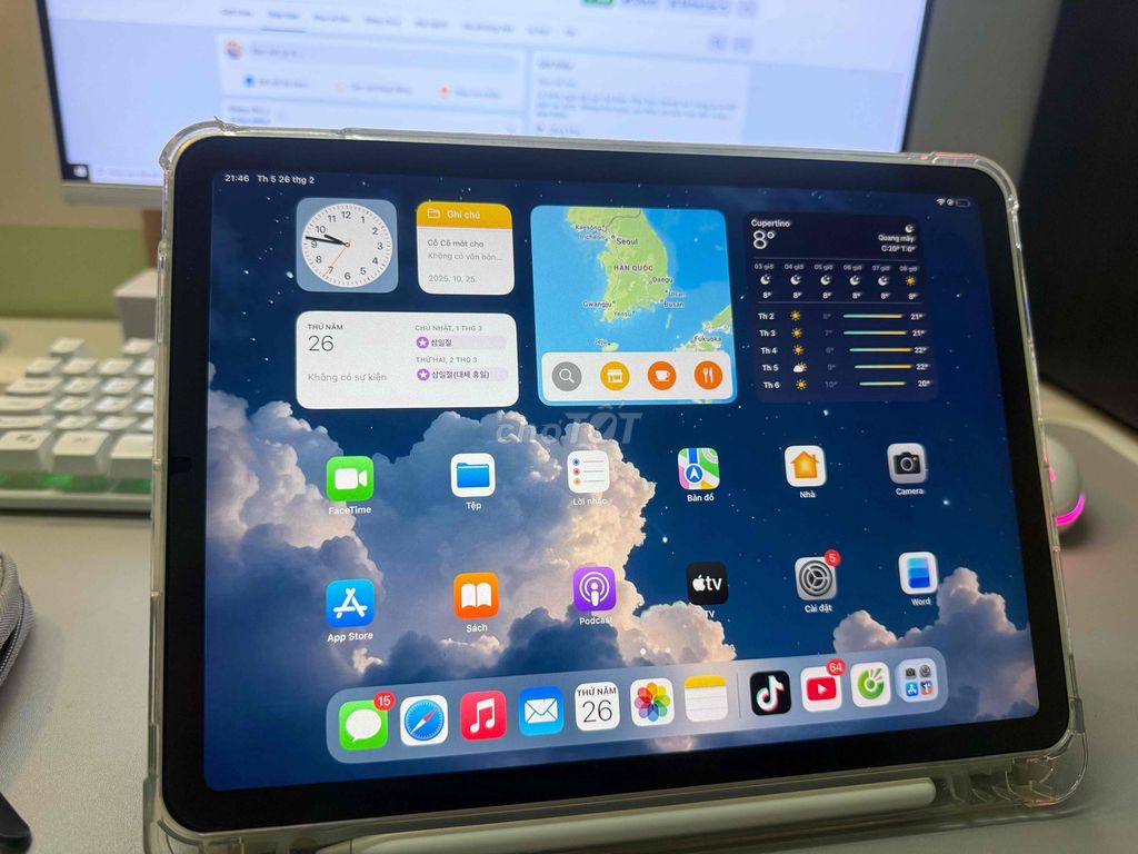 Apple iPad Air 5 Bạc. Mua bán Máy tính bảng tại Thành phố Hải Dương Hải Dương được đăng bởi Đức Anh hình 1