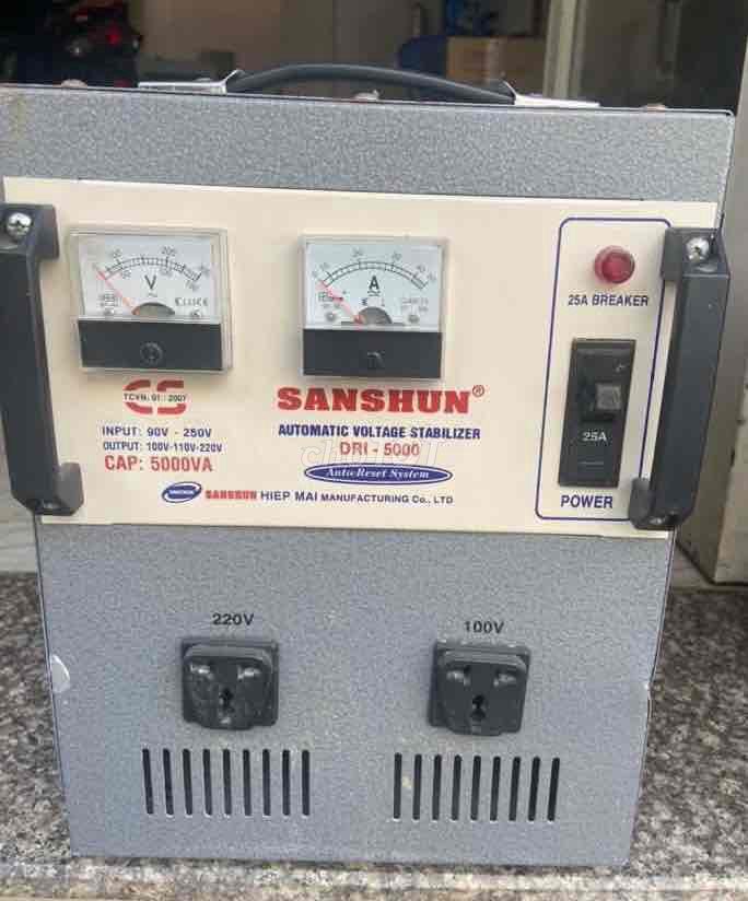 Ổn áp SANSHUN DRI-5000 (5KVA-90V ) ra 220V-100V. Mua bán Đồ chuyên dụng, Giống nuôi trồng tại Quận 12 Tp Hồ Chí Minh được đăng bởi phuc huyen  hình 1
