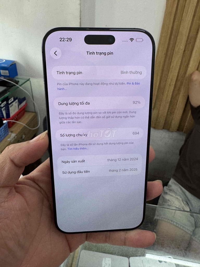 Apple iPhone 16 Pro Max 256GB Đen 97-98%. Mua bán Điện thoại tại Quận Đống Đa Hà Nội được đăng bởi Lê Khuyến hình 1