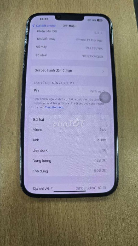 iPhone 13 Pro Max 128GB Xanh VN zin 100%. Mua bán Điện thoại tại Huyện Thống Nhất Đồng Nai được đăng bởi Tùng Hoa hình 1
