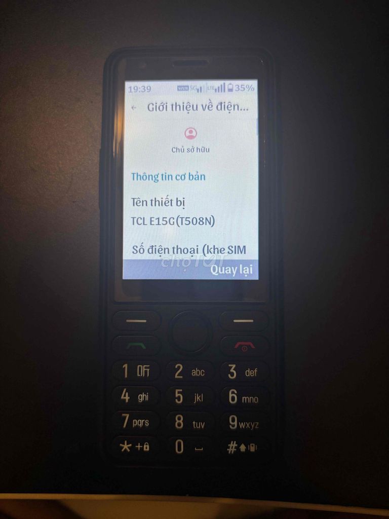 TCL T508N Đen. Mua bán Điện thoại tại Thành phố Sa Đéc Đồng Tháp được đăng bởi Thanh Lâm hình 1
