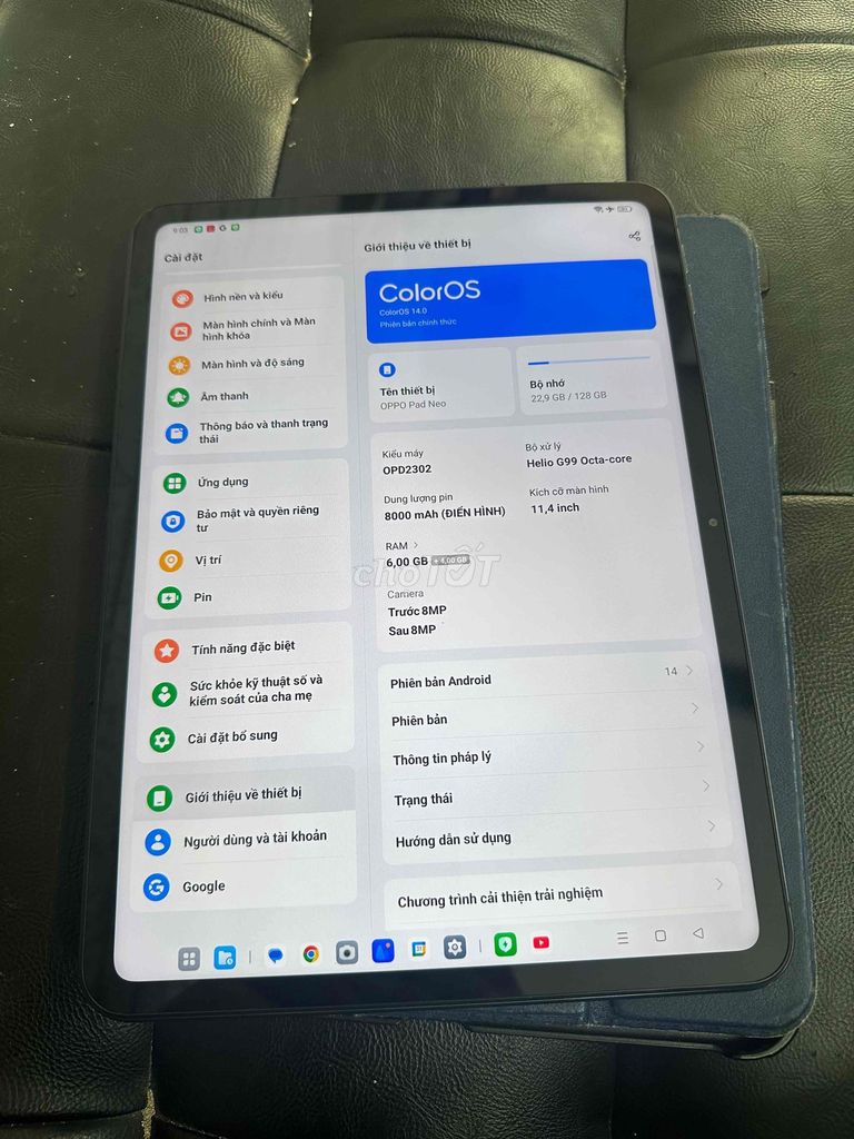 Oppo Pad Neo 11.4 inch 8G/128G zinall đẹp keng. Mua bán Máy tính bảng tại Quận Nam Từ Liêm Hà Nội được đăng bởi Ngô Thị Yến hình 1