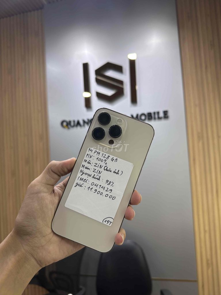 Apple iPhone 14 Pro Max 128GB Vàng Đã sử dụng. Mua bán Điện thoại tại Quận 12 Tp Hồ Chí Minh được đăng bởi Sang Mobile hình 1
