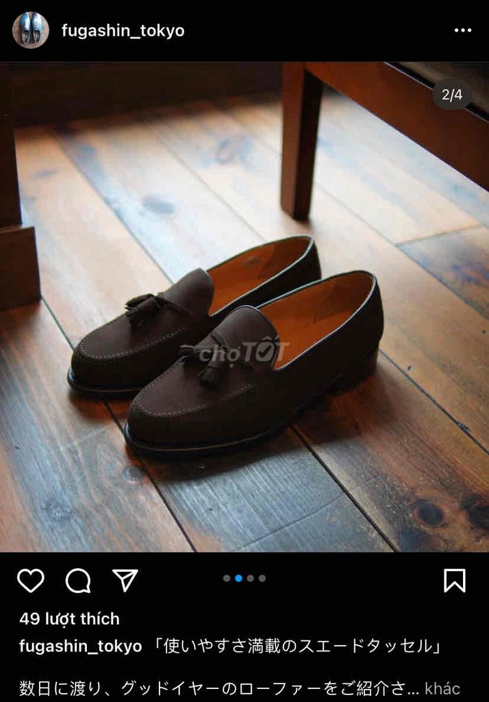 giày si tuyển 2hand ( Fugashin ) , loafer