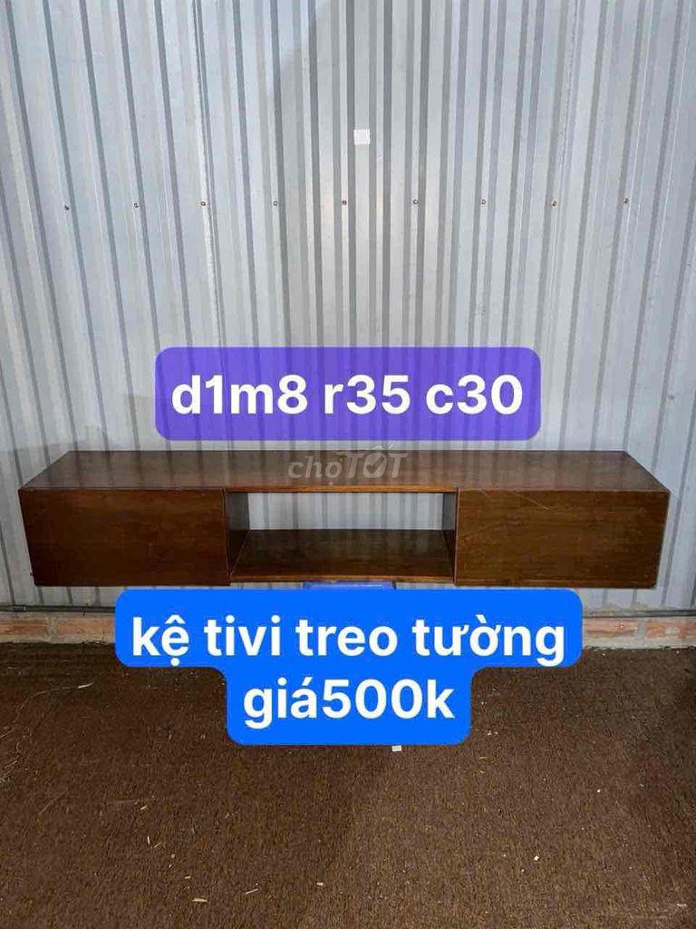 Kệ tivi gỗ treo tường 1m8 Nâu Hiện đại. Mua bán Tủ, kệ gia đình tại Quận Hà Đông Hà Nội được đăng bởi Đồ Cũ Nguyễn Hưng hình 1