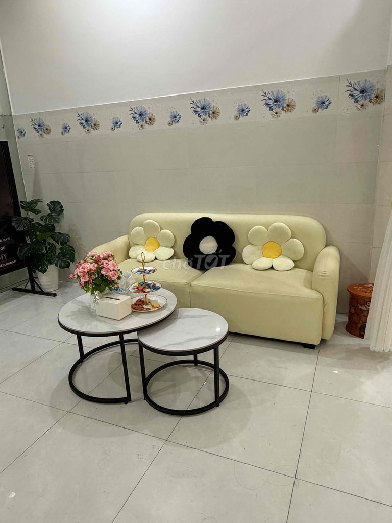 Bộ sofa Da, Đá hoa cương Vàng kem, trắng, đen. Mua bán Bàn ghế tại Thị xã Bến Cát Bình Dương được đăng bởi CHANG MY hình 1