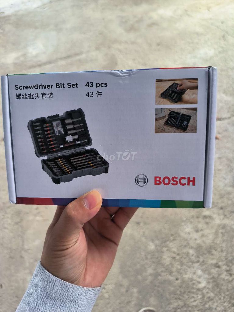Bộ mũi vặn vít Bosch 43 chi tiết. Mua bán Đồ chuyên dụng, Giống nuôi trồng tại Thành phố Trà Vinh Trà Vinh được đăng bởi Thanh Thanh hình 1