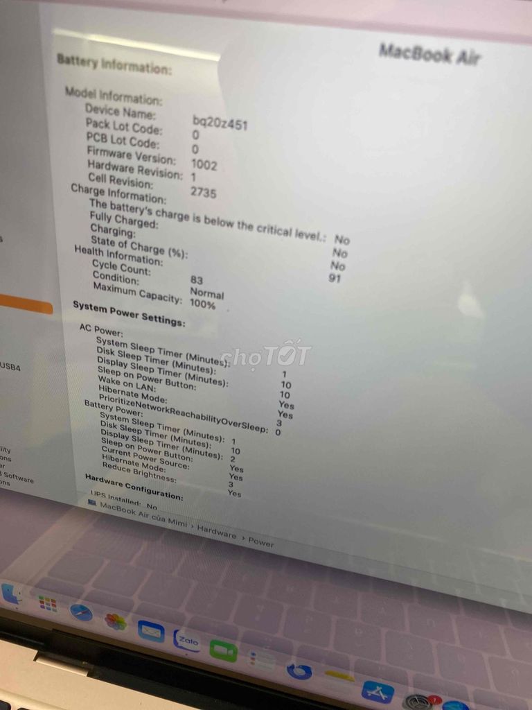 Apple MacBook Air M1 13.3 inch 8GB/256GB. Mua bán Laptop tại Quận Hoàng Mai Hà Nội được đăng bởi Mac98 hình 1