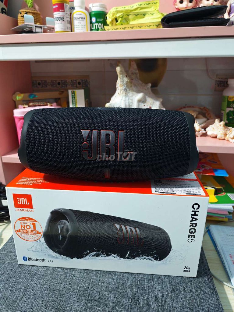 Loa Bluetooth JBL Charge 5 Đen. Mua bán Tivi, Âm thanh tại Thành phố Thuận An Bình Dương được đăng bởi Bình Minh hình 1