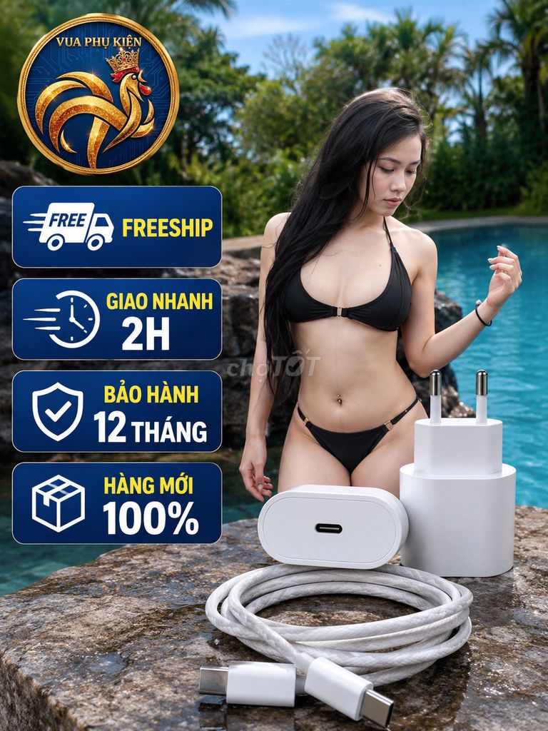Bộ sạc điện thoại 35W Type-C FreeShip Giao2h. Mua bán Phụ kiện (Màn hình, Chuột...) tại Quận Bình Tân Tp Hồ Chí Minh được đăng bởi Vua Phụ Kiện Văn Trần hình 1