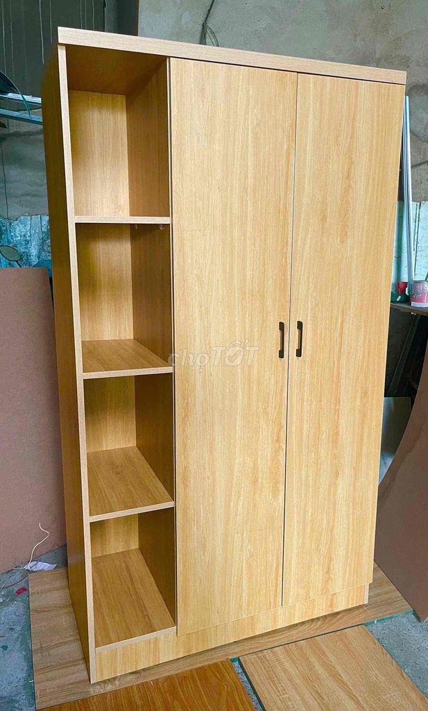Tủ quần áo gỗ MDF vân gỗ sáng mới. Mua bán Tủ, kệ gia đình tại Quận Bình Thạnh Tp Hồ Chí Minh được đăng bởi TUẤN hình 1