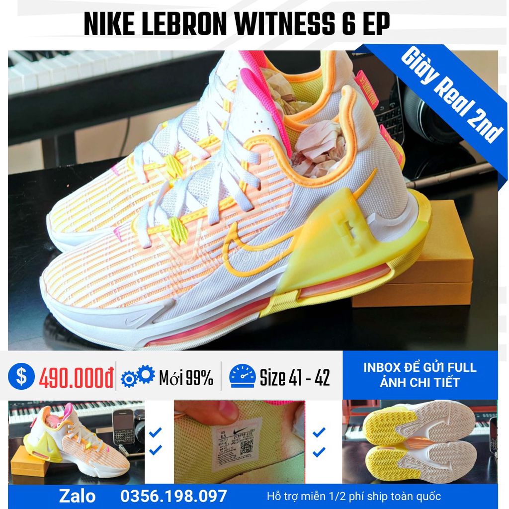 Giày thể thao Nike LeBron Witness 6 EP Nam. Mua bán Giày dép tại Quận Đồ Sơn Hải Phòng được đăng bởi chú CÔNG AN bán giày CHÍNH HÃNG hình 1