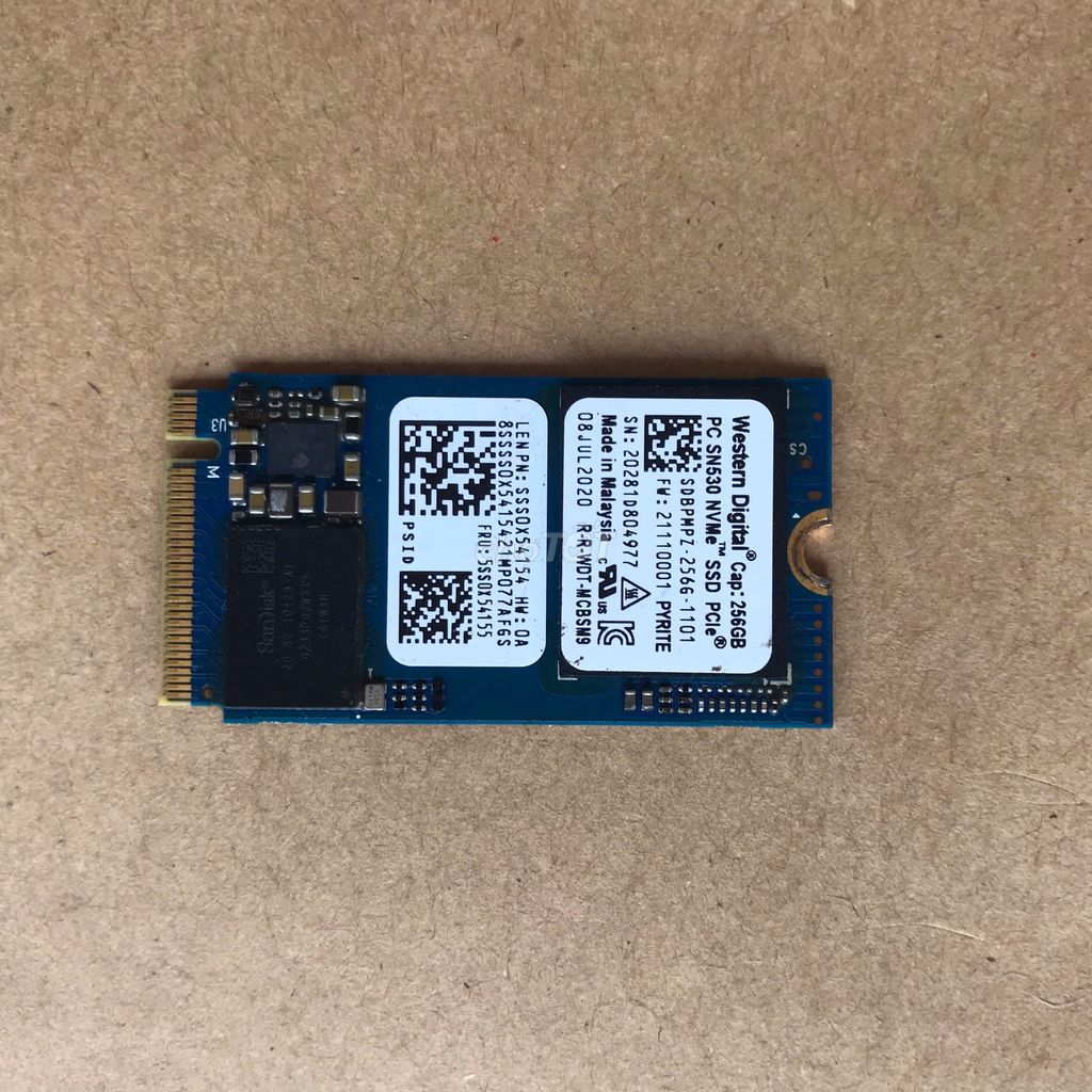Ổ cứng SSD 256GB WD✅M2 NMVE chuẩn 2230 siêu hiếm. Mua bán Linh kiện (RAM, Card...) tại Thành phố Bà Rịa Bà Rịa - Vũng Tàu được đăng bởi Laptop Bà Rịa hình 1